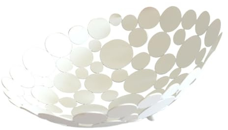 PRETYZOOM Plato de Frutas de Hierro Forjado Forma de Hojas Plato Redondo Hueco para Pan Canasta de Almacenamiento para Cocina Soporte para Frutas y Verduras Hogar