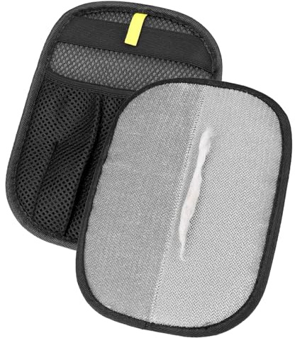 QWORK® 2 Stück Tierhaarentferner Handschuh 24x18cm - Antistatischer Pet Hair Remover für Hunde, Katzen & mehr
