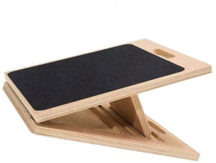 Plataforma plegable de madera para estiramiento de pantorrillas para almacenamiento compacto y mejora de la flexibilidad, estirador ergonómico de pantorrillas ajustable