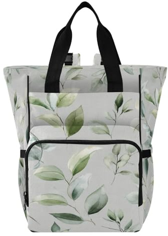 Ttgoth Sac à dos à langer imperméable avec porte-biberons isothermes, sac à dos de voyage multi-poches avec sangles de poussette pour maman et papa