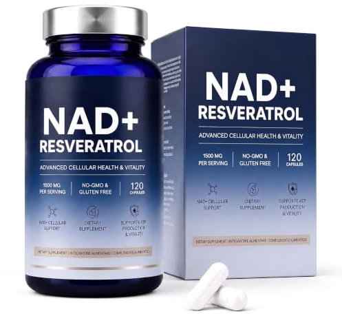 NAD+ con Resveratrol 1500mg - 120 Cápsulas