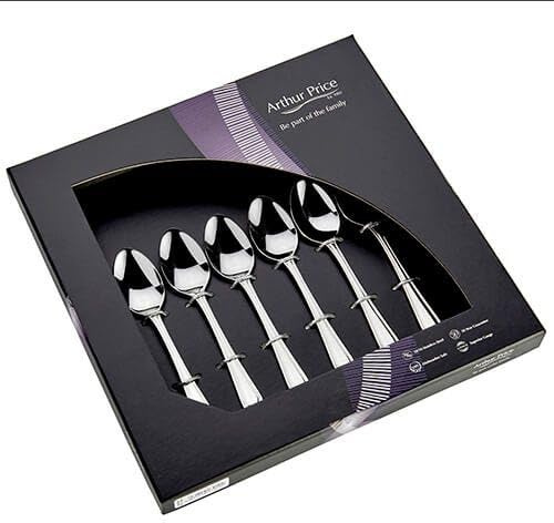 Arthur Price Classic Britannia Set of 6 Tea Spoons