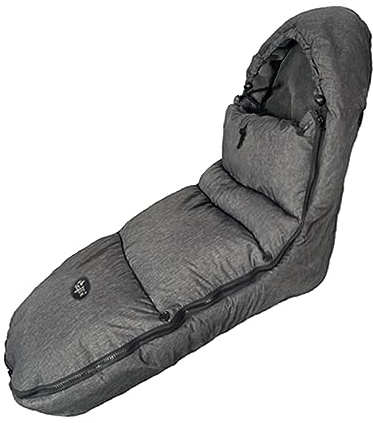 CozyMe Stroller Footmuff, Stroller Blanket with Hoodie for Toddler Winter Stroller Cover, Stroller Bunting Bag with Fleece Lined Front Height Adjustable & Removable Baby Bunting Bag for 6M-4T