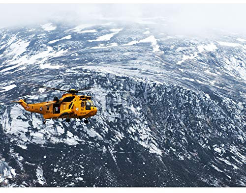Storer Military UK RAF Rettungshubschrauber Cairngorms Foto groß XL Wandkunst Leinwanddruck