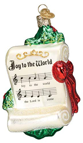 Old World Christmas Joy to The World Glass Blown Ornaments for Christmas Tree