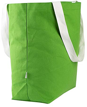 Augbunny Durable 100% Cotton 12oz Canvas Heavy Duty Extra Large Grocery Bag Beach Tote Shopping Bag Multi Purpose Tote.