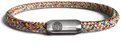 Wanderlet Damen Herren Armband - Segeltau Handgefertigt Surferarmband - 6 mm