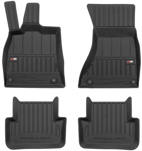 M MOTOS Bilgummimattor för Audi A4 B8 2007-2015 Förbättra din resekomfort med Anti-Slip Mat Car 3D- Golvmattor för bilgolv i alla väder, skydd mot smuts
