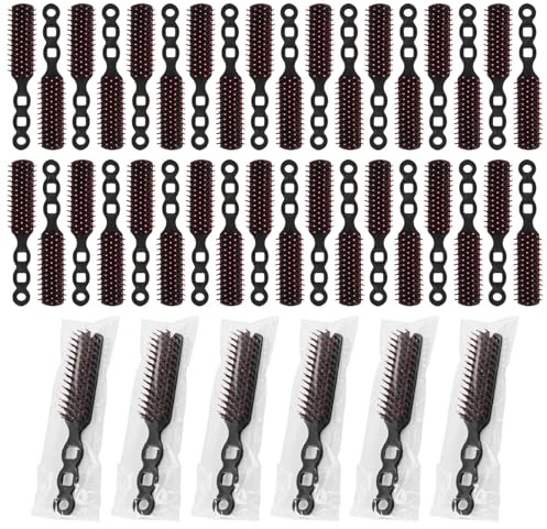 Bulk Hair Brushes for Homeless Individually Wrapped, Hair Brush Bulk, Hair Brush for Curly Hair Suitable for Homeless,Shelter,Air Bnb/Hotel(50 PCS)