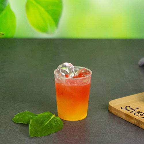 Silverkitchen 50 spritglas 2 cl/4cl – okrossbara återanvändbara muggar återanvändbara spritsmugg långdrinkglas dryckesbägare transparent tillverkad av PP plast tillverkad i Tyskland