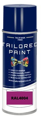 RAL 4007 Purple Violet Gloss Aerosol Paint Can 2K Direct Gloss Paint For Wood, Metal, Plastic, PVC, UPVC, Fascia Boards - Indoor & Outdoor