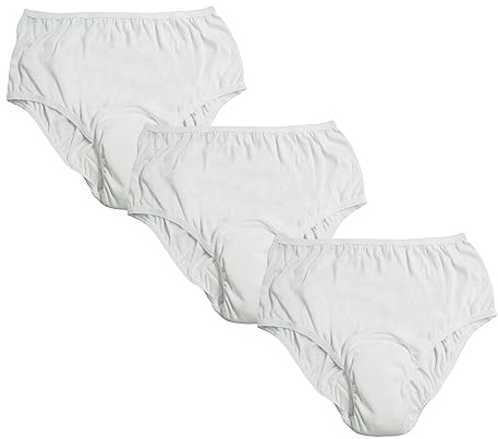 Pull On Style Adult Cloth Diaper for Women, Reusable Nappy Washable Elderly Incontinence Care Protection Nappies Underwear for Women, Repeatedly Washing Leak-Proof Safety Pants (27-39 inch Waist)