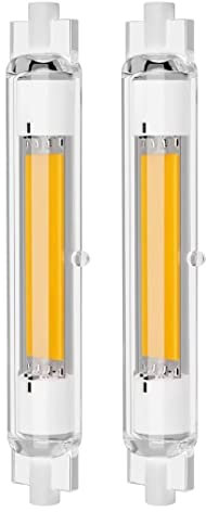 R7S LED 118mm Dimmbar, R7S LED COB Glühbirnen, 30W R7S LED Stab Ersatz für 200W 300W Halogen Leuchtmittel, Warmweiß 3000K, 2000LM,360° Abstrahlwinkel, Kein Flackern, 2er Pack