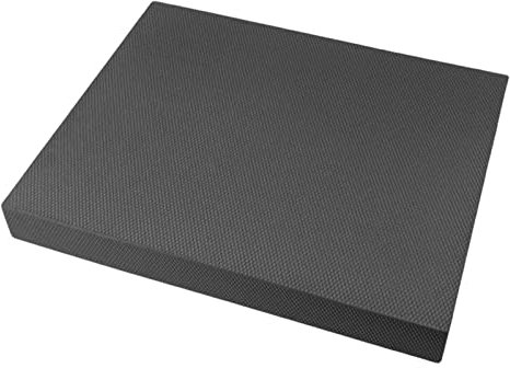 LOVIVER Balancekissen zum Stehen Stabilitätstraining Pad Stabilitätskissen für Workout Pilates Fitness Krafttraining Erwachsene Kinder, Schwarz