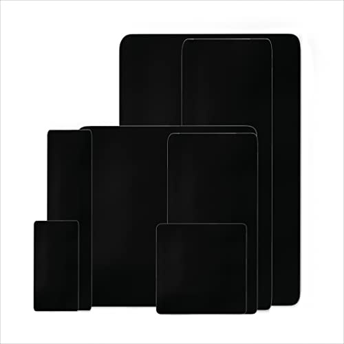 Generisch Planen-Reparatur-Set 31-teilig – Wasserdichte Reparatur-Pflaster in verschiedenen Größen selbstklebend für LKW-Plane, PVC-Plane, Markise, Zelt (RAL 9005 schwarz)