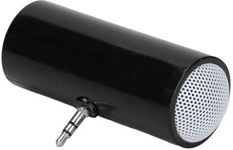LCCEERD Mini Altoparlante Portatile, 3,5 mm Jack Altoparlanti del Telefono Cellulare, Portatili Line-In Casse per Smartphone Tablet Laptop PC MP3 MP4 (black)