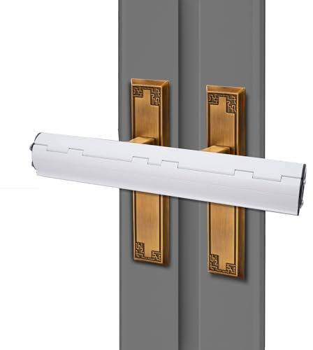 Patio Door Security Lock Fit for Double French Doors & Conservatory Doors, Reinforced Steel Handle Lock Bar for Horizontal Handles