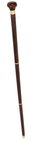 Healeved Holz Gehstock für Herren Tragbarer Wanderstock mit Rutschfester Spitze Ergonomischer Griff für Senioren und Täglichen Gebrauch