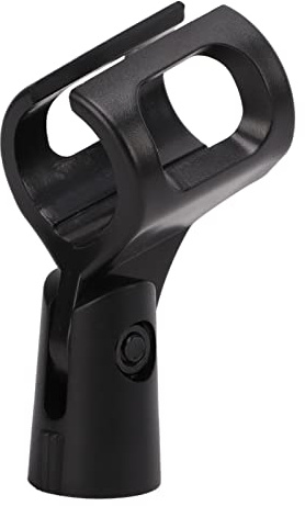 2 Stück Universal-Mikrofon-Clip, verstellbarer Mikrofon-Clip-Halter für Mikrofonständer, mit 5/8-Zoll-Stecker auf 3/8-Zoll-Innengewinde
