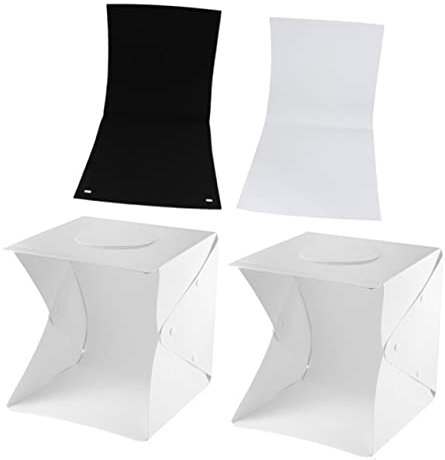 Angoily Set de Estudio Fotográfico con 70 Luces Led de 30 Cm Minitienda para Sesiones de Fotos para Joyería Juguetes Cosméticos Y Fotografía