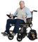 AIRHOT Silla de ruedas eléctrica para adultos, motor de 500 W, plegable, capacidad de carga de 100 kg, silla de ruedas resistente, alcance de más de 24 km (naranja)