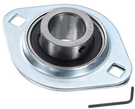 sourcing map SBPFL205-14 Pillow Block Bearings 7/8 Bore Bearing Units Steel Flange Mounted Bearing Housing with Wrench