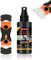 Xinyet 100ml Dissolvant Colle, Spray de Décapant Adhésif, Decolle Etiquette, pour élimine Rapidement les Etiquettes Tenaces et les Résidus de Colle,Livré avec un Grattoir Polyvalent