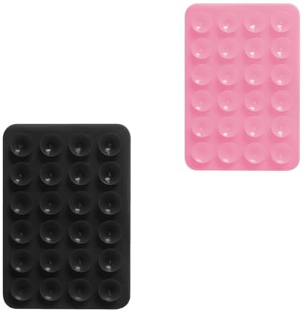 2 Piezas De Silicona De Doble Cara De La Ventosa Del Teléfono Caso De Montaje, De Silicona De La Ventosa Del Teléfono Caso De Montaje Adhesivo, Sticky Phone Grip Holder With SuctionPower, Manos Libres