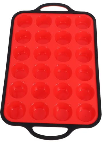 Healifty Stampo Per Mini Muffin in Silicone e Ferro Lavabile e Riutilizzabile Per Cupcake Pancake e Cheesecake Per Cucina e Dolciaria