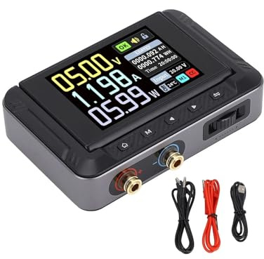 BACYDLPL Fuente de alimentación CC portátil con Pantalla Digital de 30 V, 5 A y 150 W, Fuente de alimentación CNC de 150 W, Fuente de alimentación Variable y Ajustable.