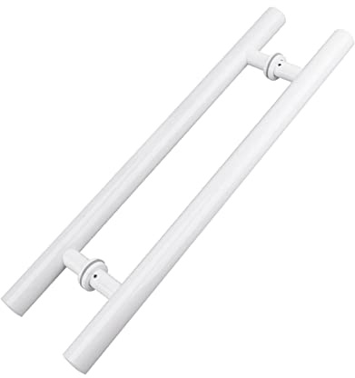Maniglia per Porta Scorrevole Interna ed Esterna del fienile, Moderna Maniglia Rotonda a Forma di H per Porta Scorrevole del fienile, Set di Maniglie a Doppia Faccia, Fa