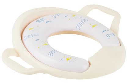 Badabulle Riduttore WC Con Maniglie Gabbiano - Seduta Morbida e Confortevole - Sicurezza con 2 Maniglie e Base Antiscivolo - Universale per Tutti i Wc - Facile da Pulire - Design Divertente