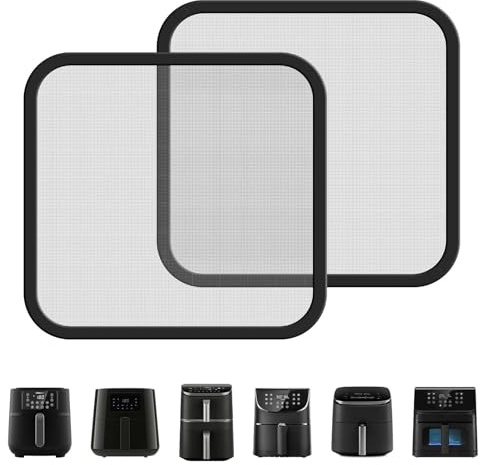 Ortviai 2 Pcs Rejilla Antisalpicaduras Protector para Freidora de Aire
