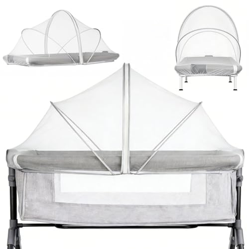 Mosquitera para Cuna de Bebé, Mosquitera para Cuna Universal, Mosq-uitera para Parque Infantil o Cuna, Mos-quitera Cuna Viaje, Red antiinsectos de Malla Fina para cun-as, para cunas y minicunas