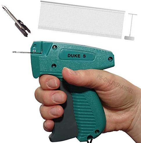 PB-Onlinehandel Etikettierpistole Duke S Set 1: 1.000 Fäden, 1 Nadel | Duke S Standard Mark II, Set 1, Heftfäden 25mm, 1 Ersatznadel, Tag Gun Etikettiergerät