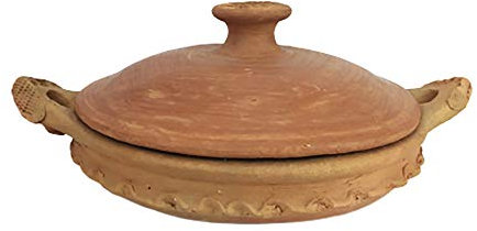 Tajine marocchino Pentola Marocchina Berbera in terracotta naturale