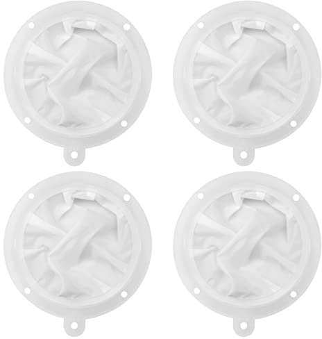 Hwtcjx 4 Stück Nylon Sieb Fein, Küchensieb, Weinfilter, Likörfilter, 13.8 cm 400 Mesh Lebensmittel Feines Sieb, Siebfilter, Kunststoff Feinmaschiger Filter für die Filterung von Wein, Milch, Saft