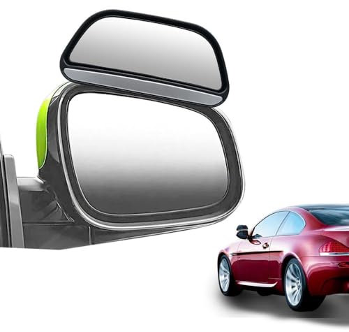 TOTMOX 2 PCS Car Blind Spot Mirrors, Universal Rear View Replacement Mirror, 360° Adjustable Wide Angle All-round Vision Wind Mirrors with Frog Eyes