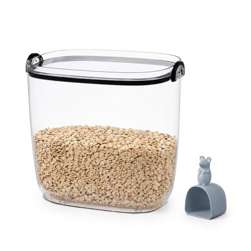 Eden & Willow Rice Storage Container, 10kg Airtight Large Food Storage with Lid & Measuring Scoop, BPA Free & Durable Kitchen Pantry Box for Rice, Flour, Dog Food & Oats