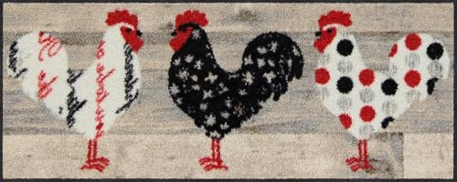 Salonloewe Minimatte Classic Chicks I Schmutzfangmatte & Fußabtreter für Innen 30 x 75 cm