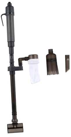 Angoily 1satz Automatischer Aquarium Sauger Elektrisches Reinigungstool Für Fischtanks Mit Teleskopfunktion Kein Akku Erforderlich Für Wasserwechsel Und Sandreinigung Geeignet