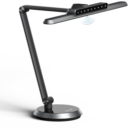 Honeywell Schreibtischlampe,H9 Sunturalux™ 1000LM dimmbare Schreibtischlampe mit Timer und Auto-Sensing,einstellbare Schreibtisch-Leselicht oder Studie, Computer, Architekt