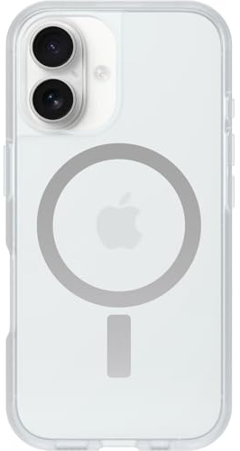 OtterBox Sleek Series MagSafe Case for iPhone 16, Shockproof, Drop proof, Ultra-Slim, Protective Thin Case, Tested to Military Standard, Clear, Non-Retail Packaging