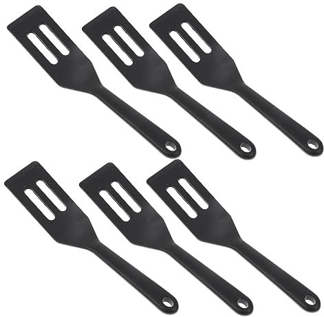 Cabilock 6stücke Silikon Spatel Klein Kochschaufel Mit Feiner Verarbeitung Multifunktional Für Kekse Rindfleisch Eier Und Burger Ergonomische Griffe Für Angenehmes Handling