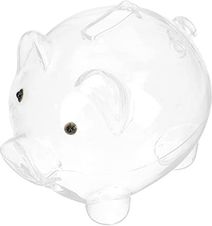 GETAJGHSD Glass Piggy Bank for Boys and Girls Money Jar Tattoo Fund Jar Adult Piggy Bank