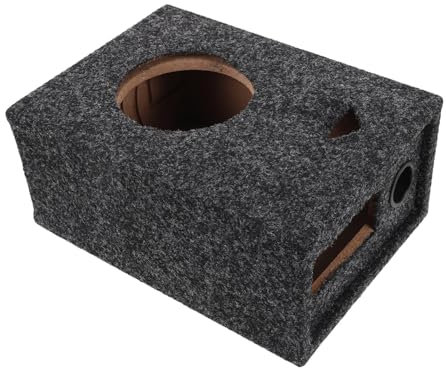 DRESSOOS Enceinte De Subwoofer Carrossée pour Audio De Véhicule Boîte De Caisson Basse Modifiée pour Système Audio Automobile avec Ports Fréquences Élevées Et Basses Design Ultra