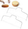 Affettatrice Per Torte a Filo, 2pcs, Archetto tagliatorte, Affettatrice Per Torta a Filo Da Taglio, Tagliatorte in Acciaio Inox Con Fili Di Taglio, per Casa,Pasticceria,Regolabile, Multicolore