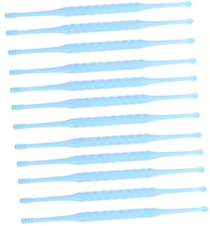 OUNONA 12pezzi Kit Pulitore Orecchie Spirale e Portatile in Strumento Doppia Punta Per Rimozione Cerume Igiene Auricolare Sicuro e Durevole Per Adulti e Ragazzo Ragazza