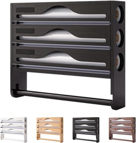 Distributeur Aluminium Et Film Alimentaire avec Porte Cuisine, Distributeur Film Alimentaire avec Coupeur, Derouleur Papier Alimentaire Sopalain, Film, Alu, Papier De Cuisson
