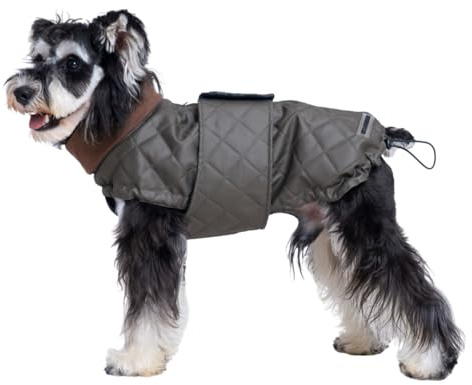 Hunde-Winterweste, verstellbar, wasserdicht, winddicht, warm, hoher Halsausschnitt, für kaltes Wetter, Winterkleidung, Größe L